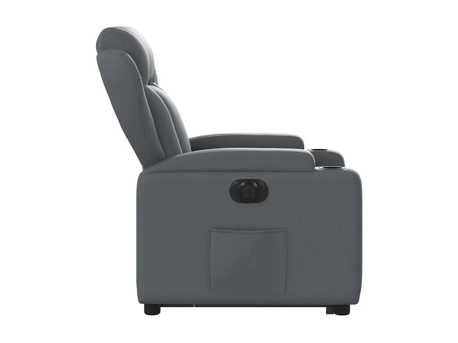 Fauteuil inclinable électrique gris similicuir