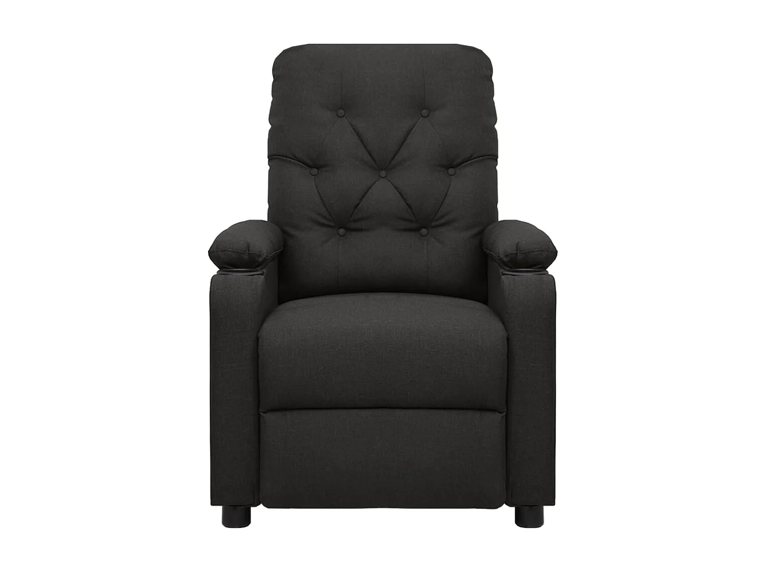 Fauteuil inclinable Noir Tissu