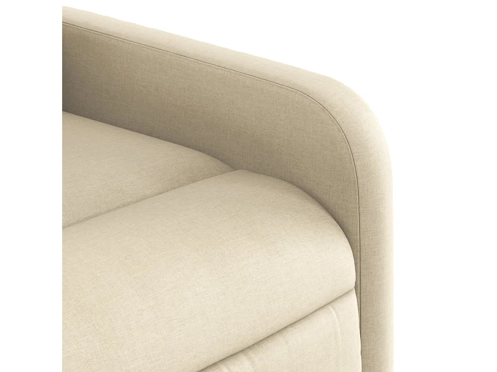 Poltrona reclinável tecido cor creme