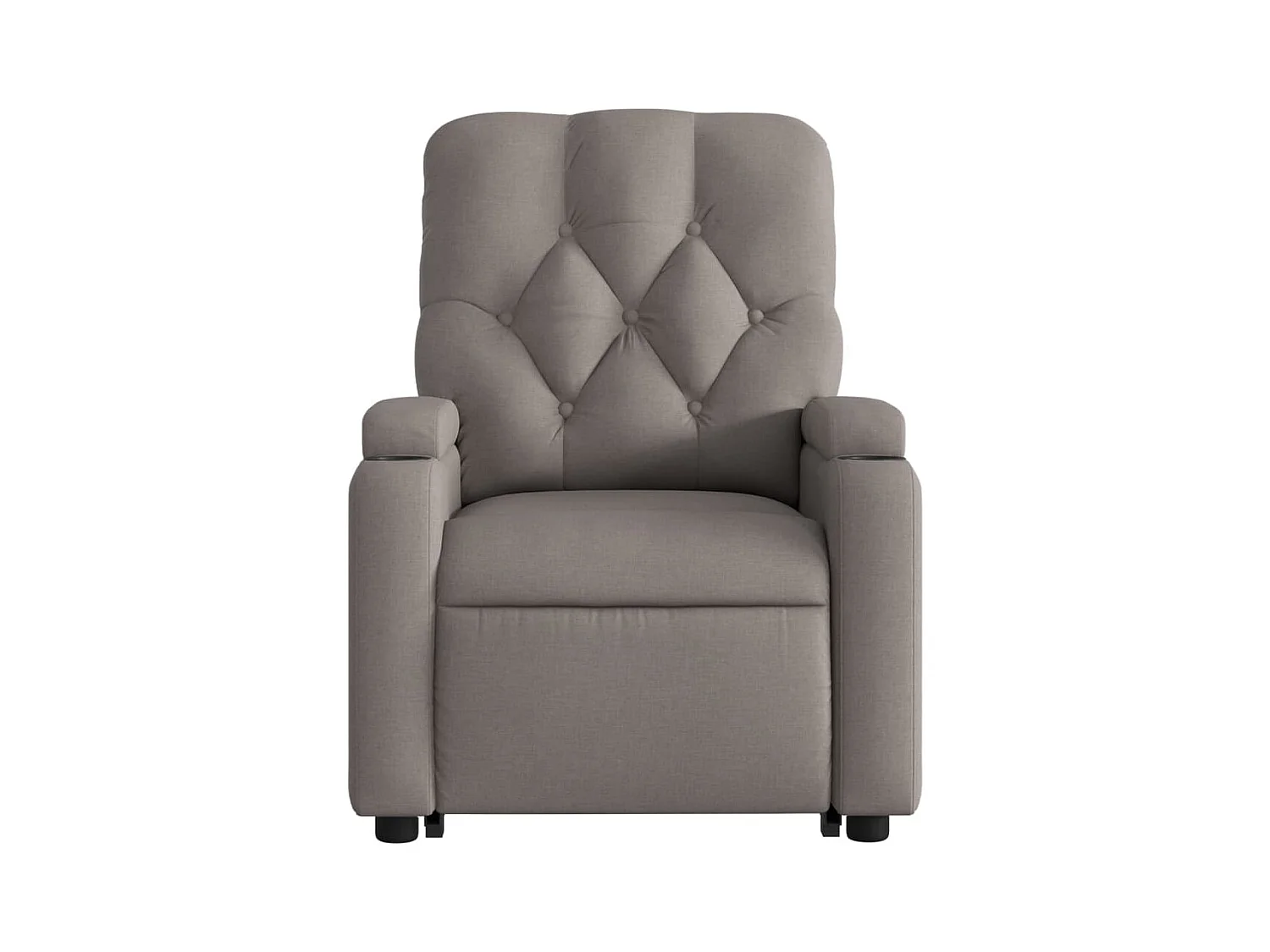 Fauteuil inclinable taupe tissu