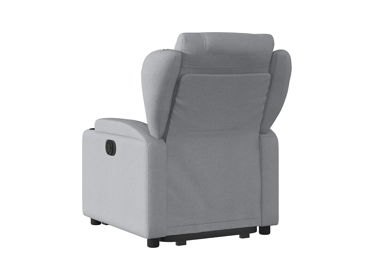 Fauteuil inclinable électrique gris clair tissu