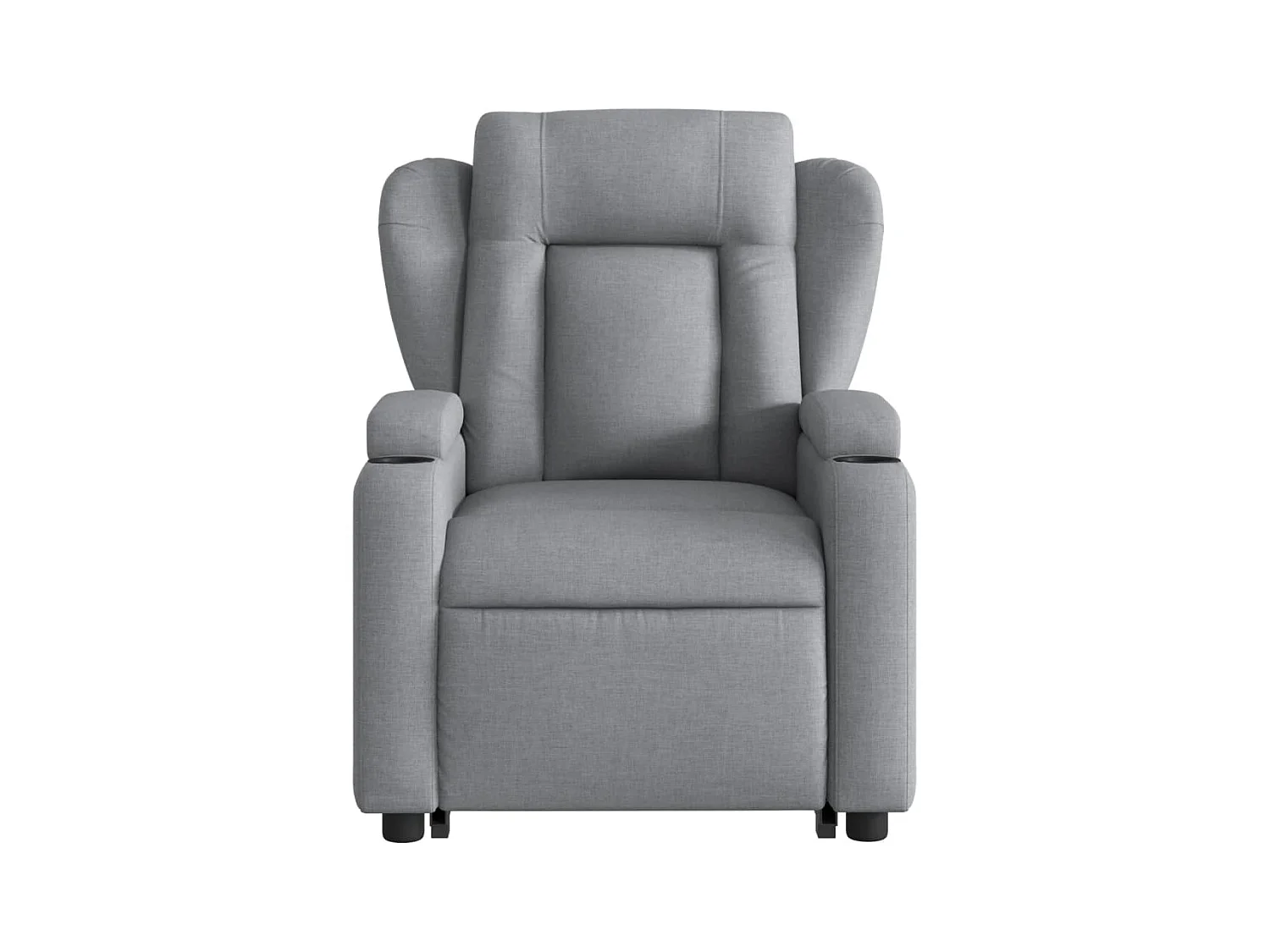 Fauteuil inclinable électrique gris clair tissu