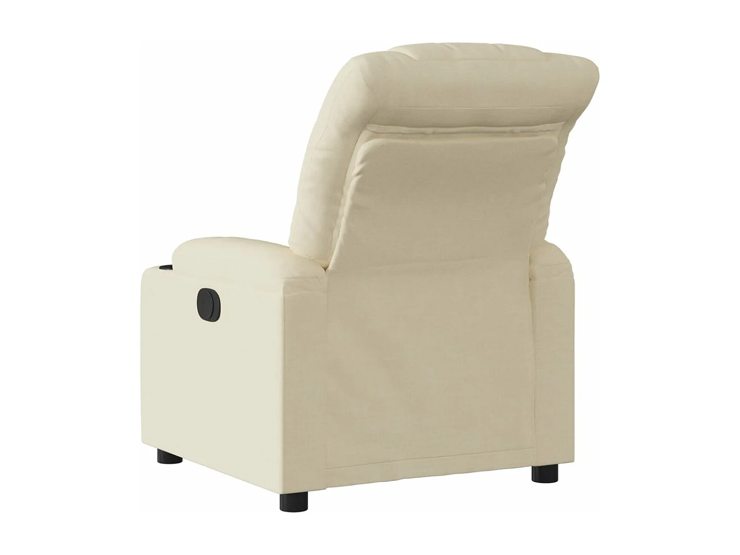 Fauteuil inclinable électrique Crème Tissu