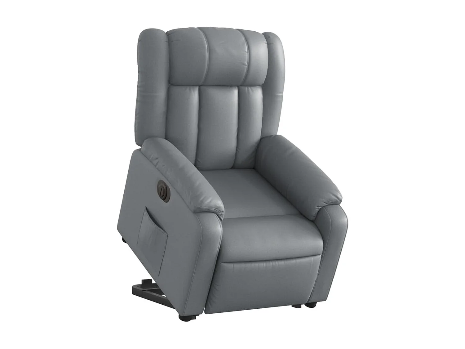 Fauteuil inclinable électrique gris similicuir