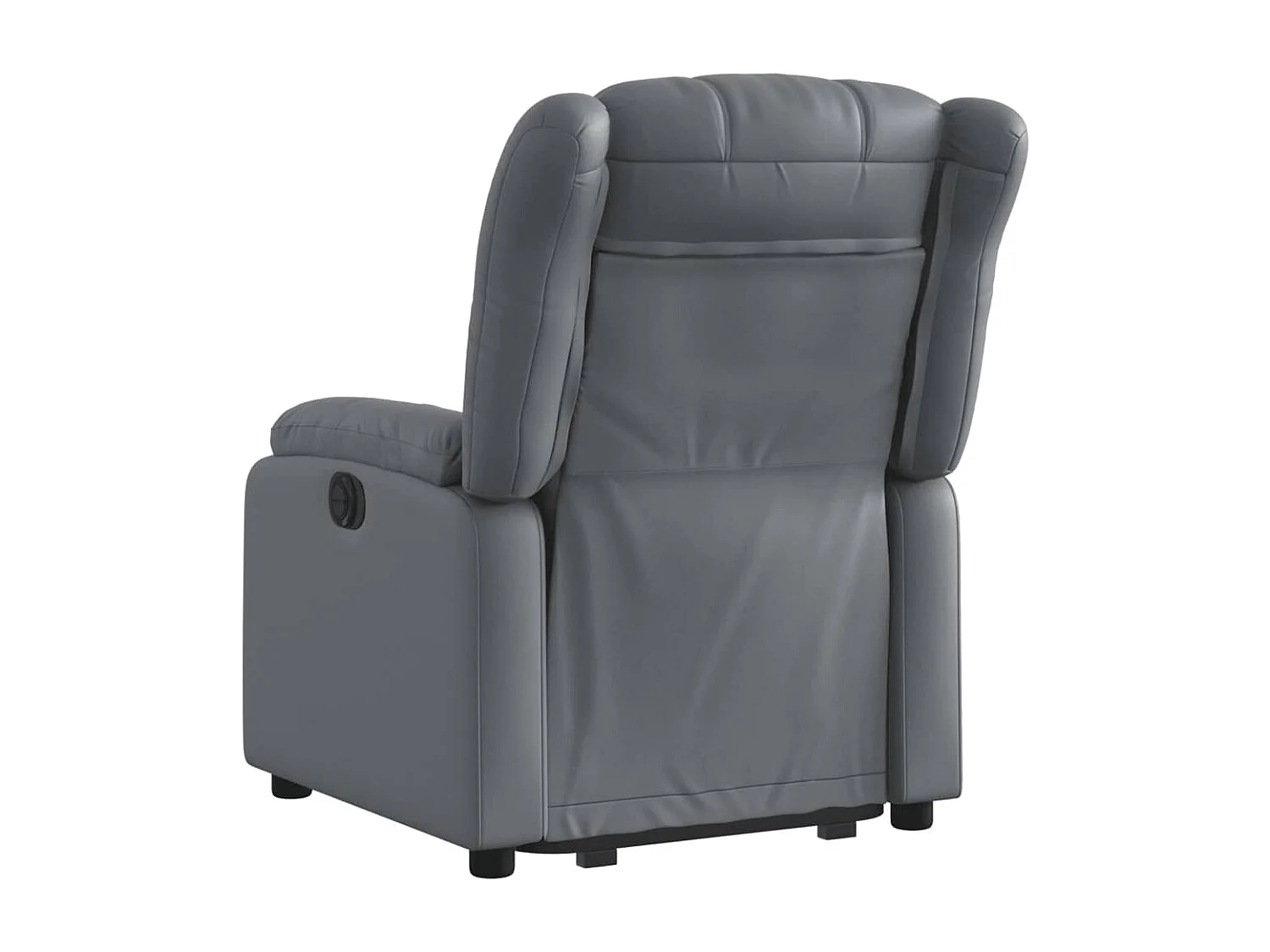 Fauteuil inclinable électrique gris similicuir