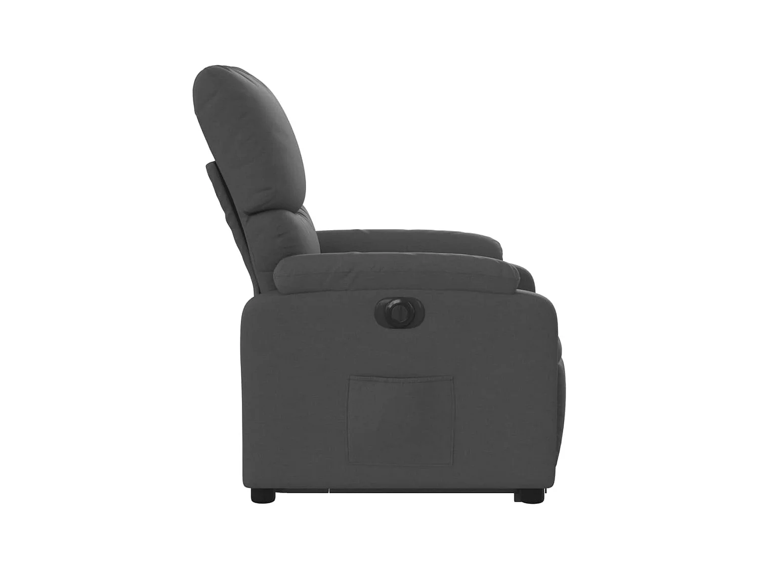 Fauteuil inclinable électrique gris foncé tissu