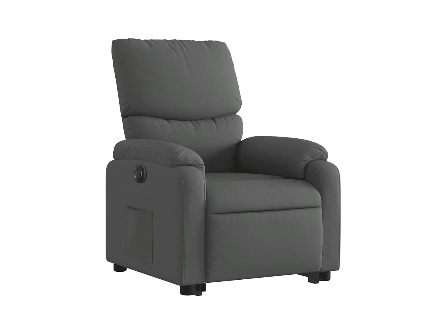 Fauteuil inclinable électrique gris foncé tissu
