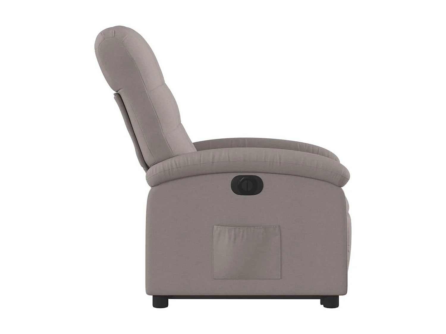 Fauteuil inclinable électrique taupe tissu