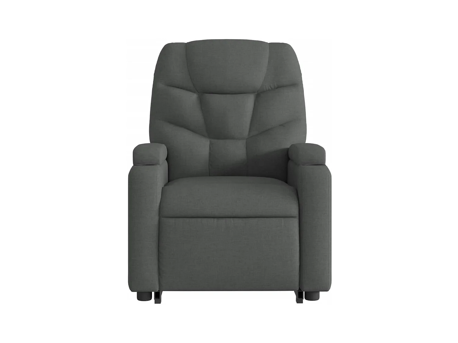 Fauteuil inclinable électrique gris foncé tissu