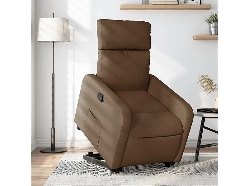 Fauteuil inclinable Marron Tissu