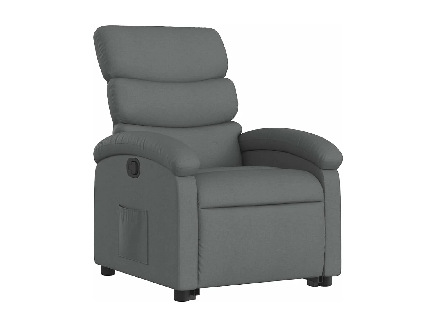 Fauteuil inclinable Gris foncé Tissu