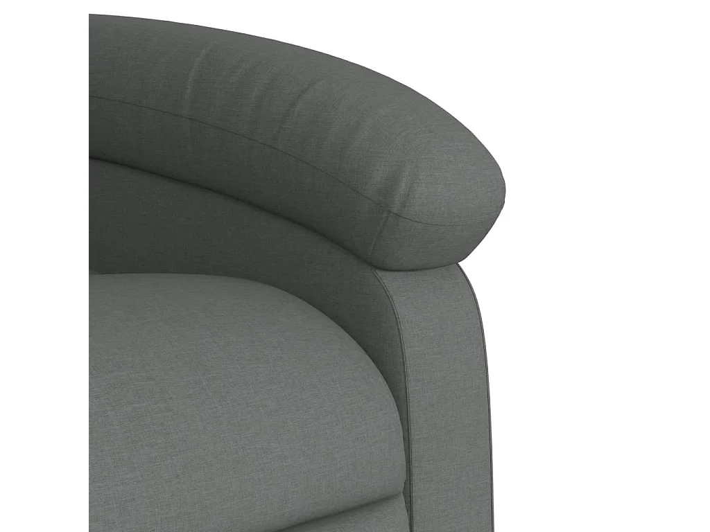 Fauteuil inclinable Gris foncé Tissu