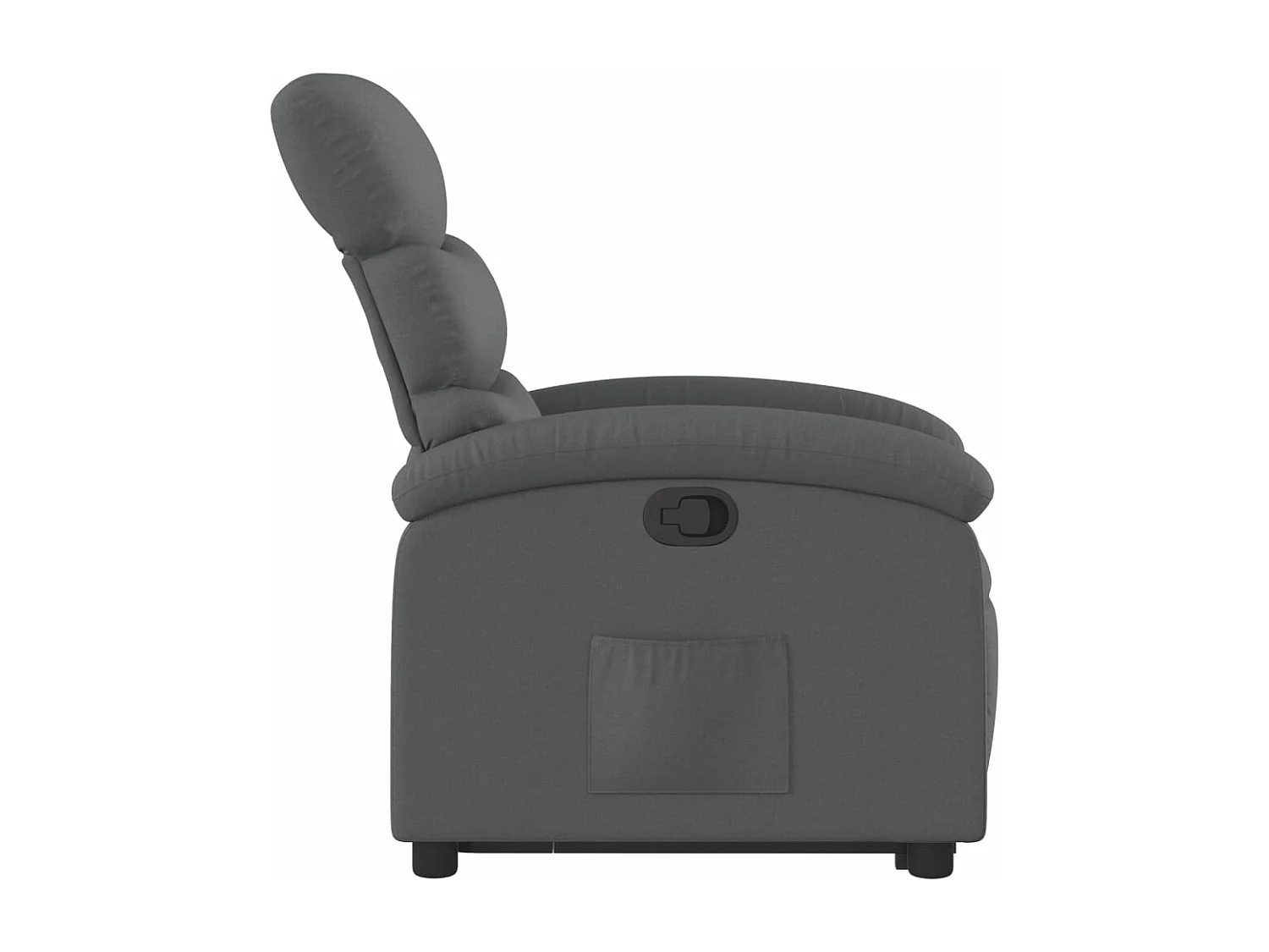 Fauteuil inclinable Gris foncé Tissu
