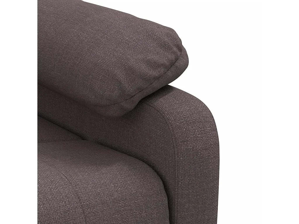 Fauteuil inclinable Marron foncé Tissu
