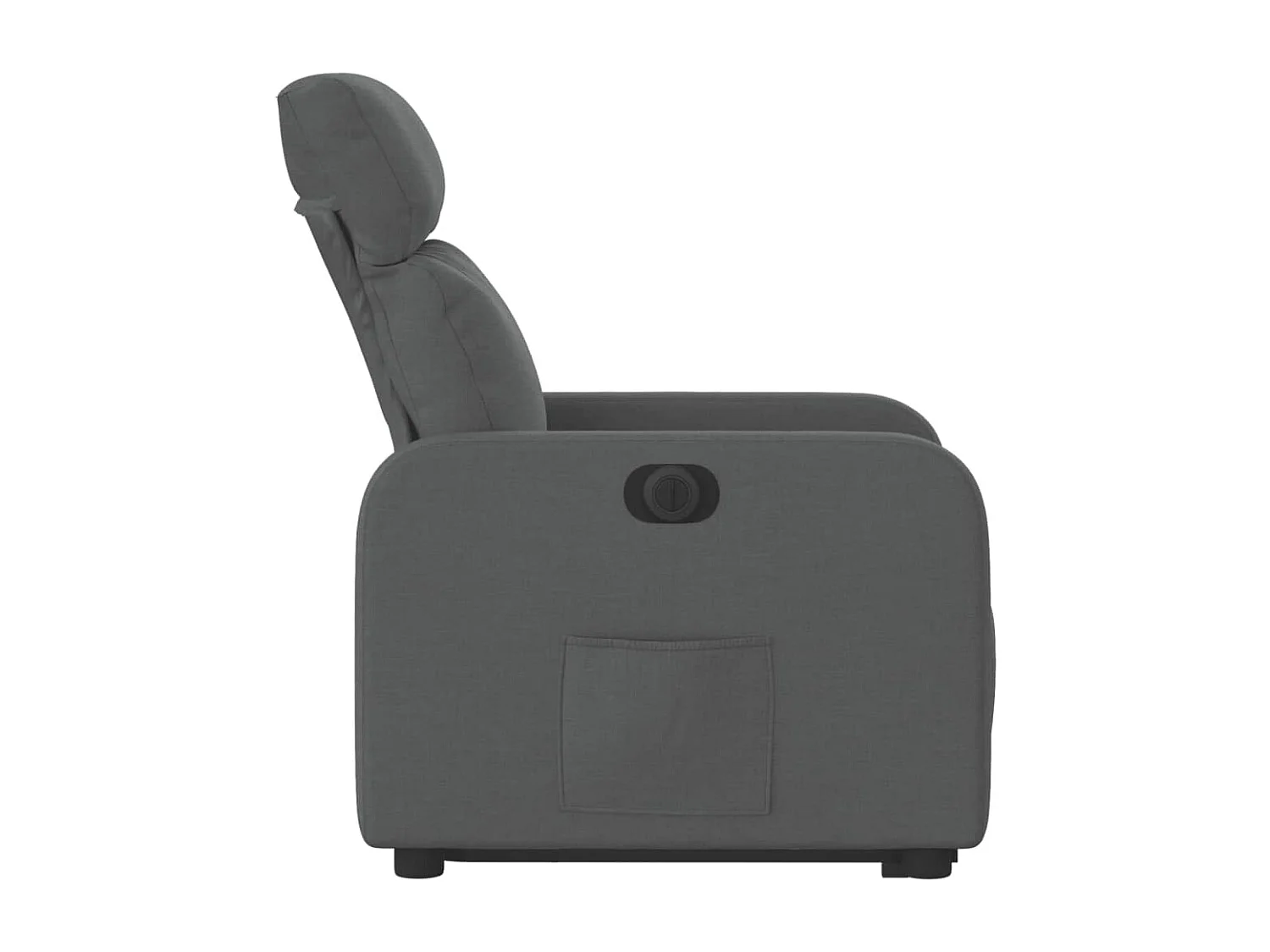 Fauteuil inclinable électrique gris foncé tissu
