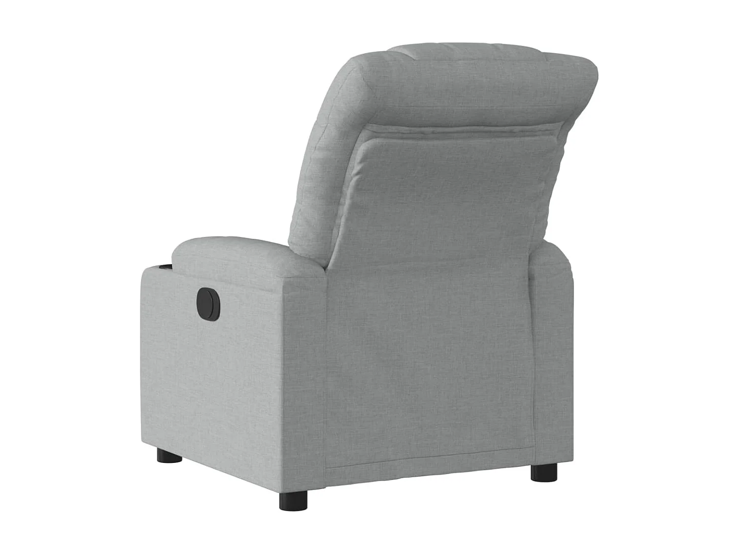 Fauteuil inclinable électrique Gris clair Tissu