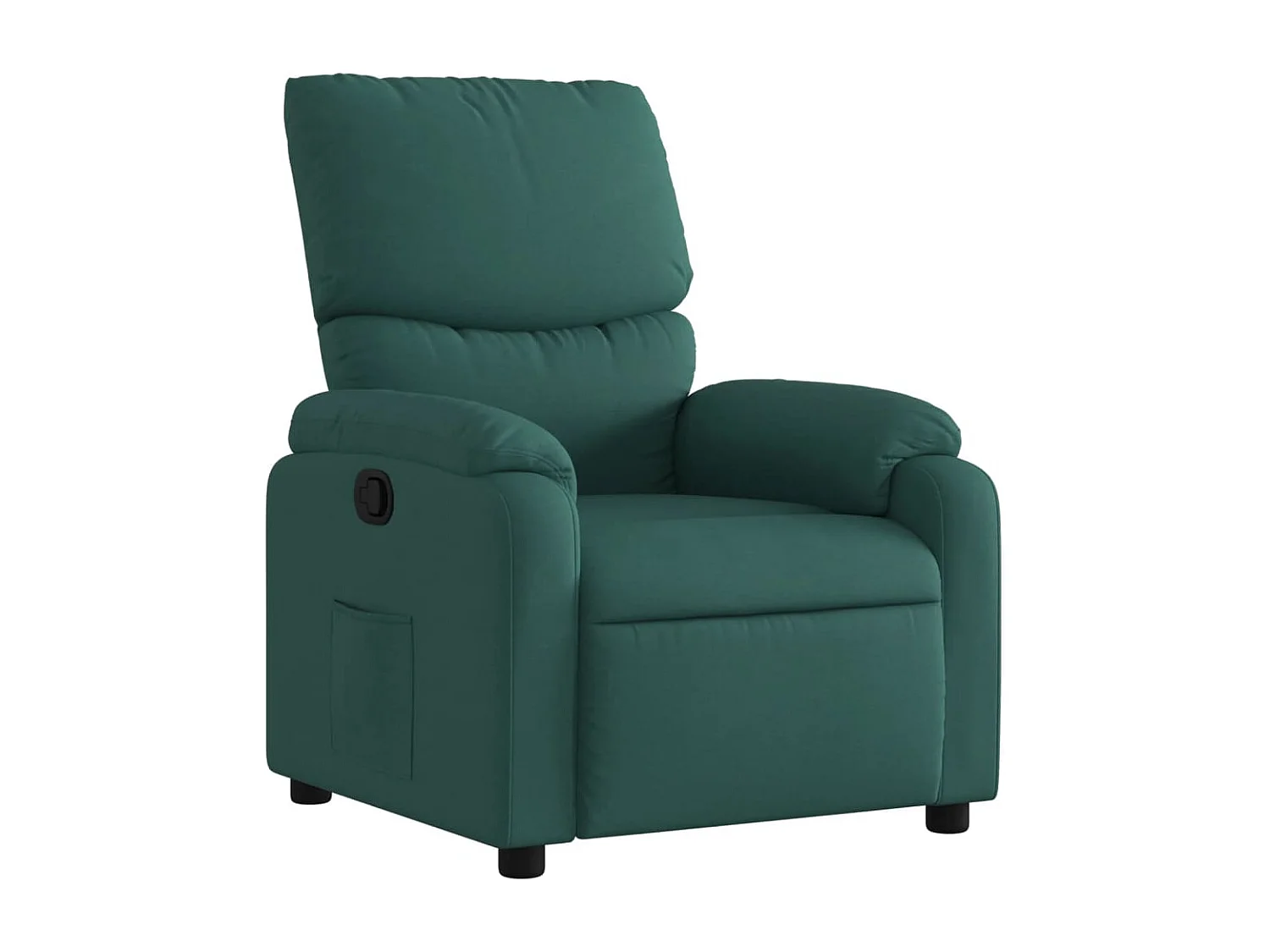 Fauteuil inclinable Vert foncé Tissu