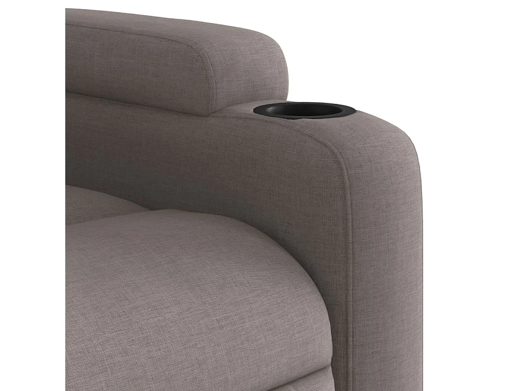 Fauteuil inclinable taupe tissu