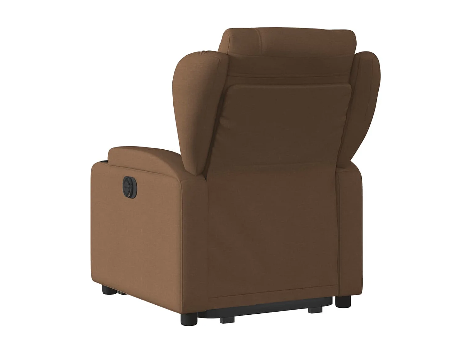 Fauteuil inclinable électrique marron tissu