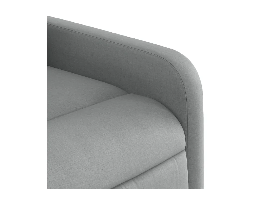 Fauteuil inclinable Gris clair Tissu