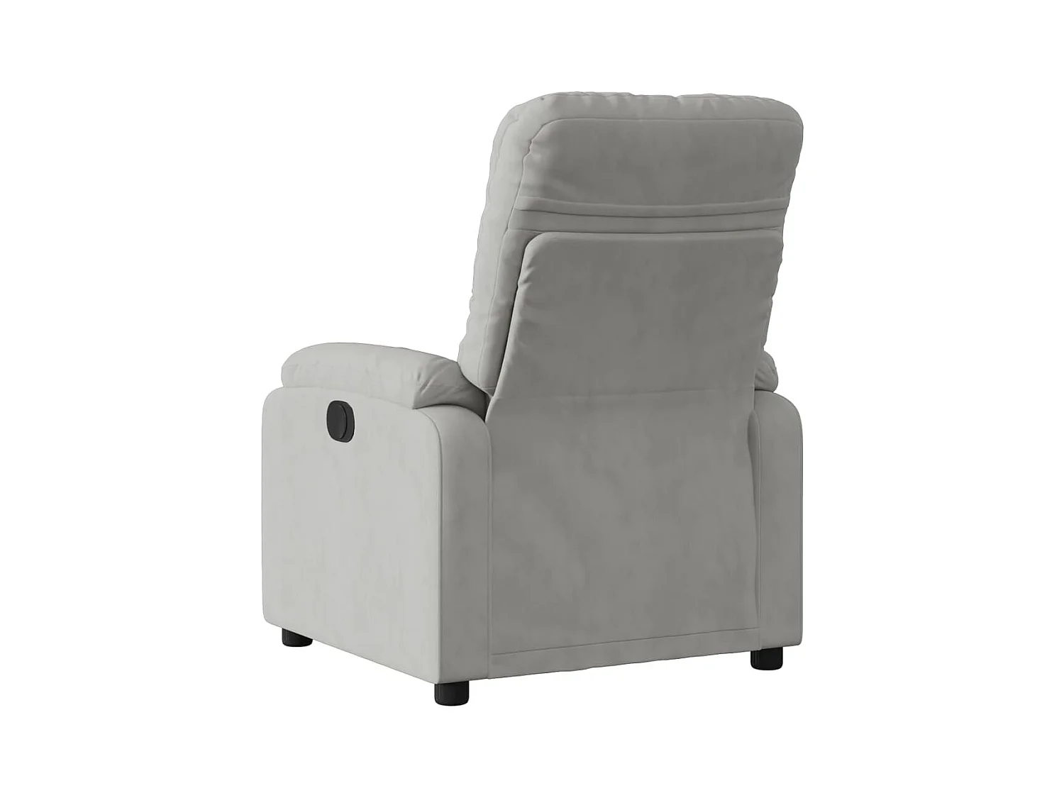Fauteuil inclinable gris clair tissu microfibre