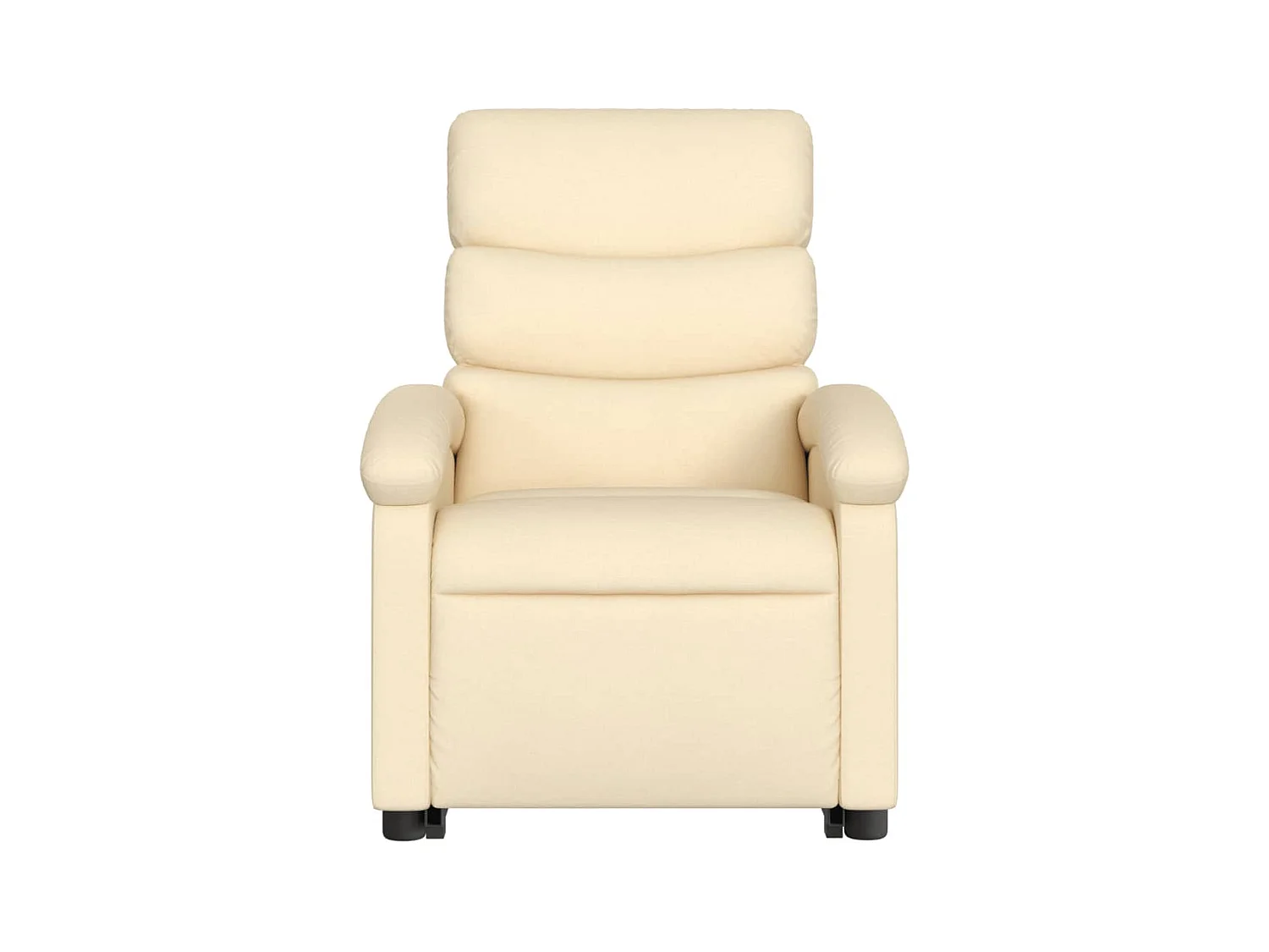 Fauteuil inclinable électrique crème tissu