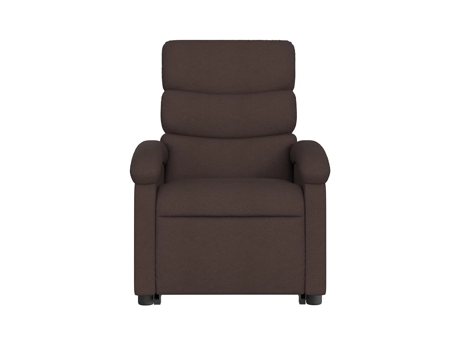 Fauteuil inclinable électrique marron foncé tissu