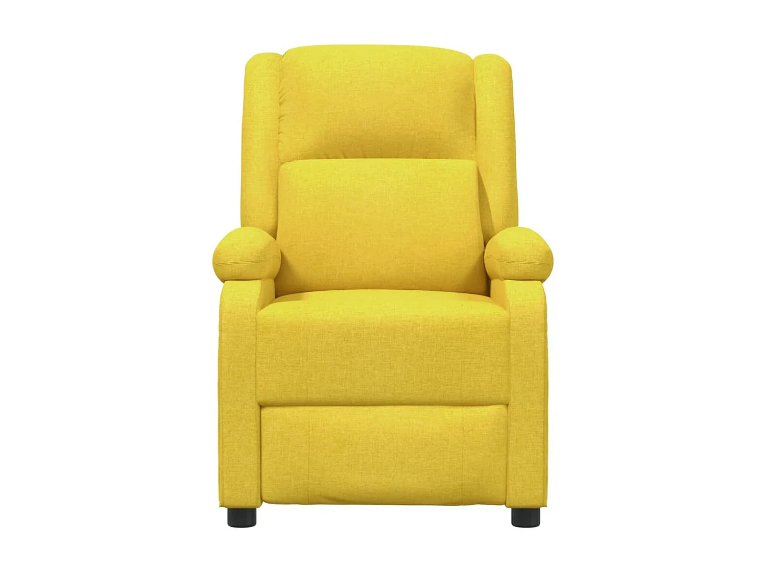 Poltrona reclinável elétrica tecido amarelo