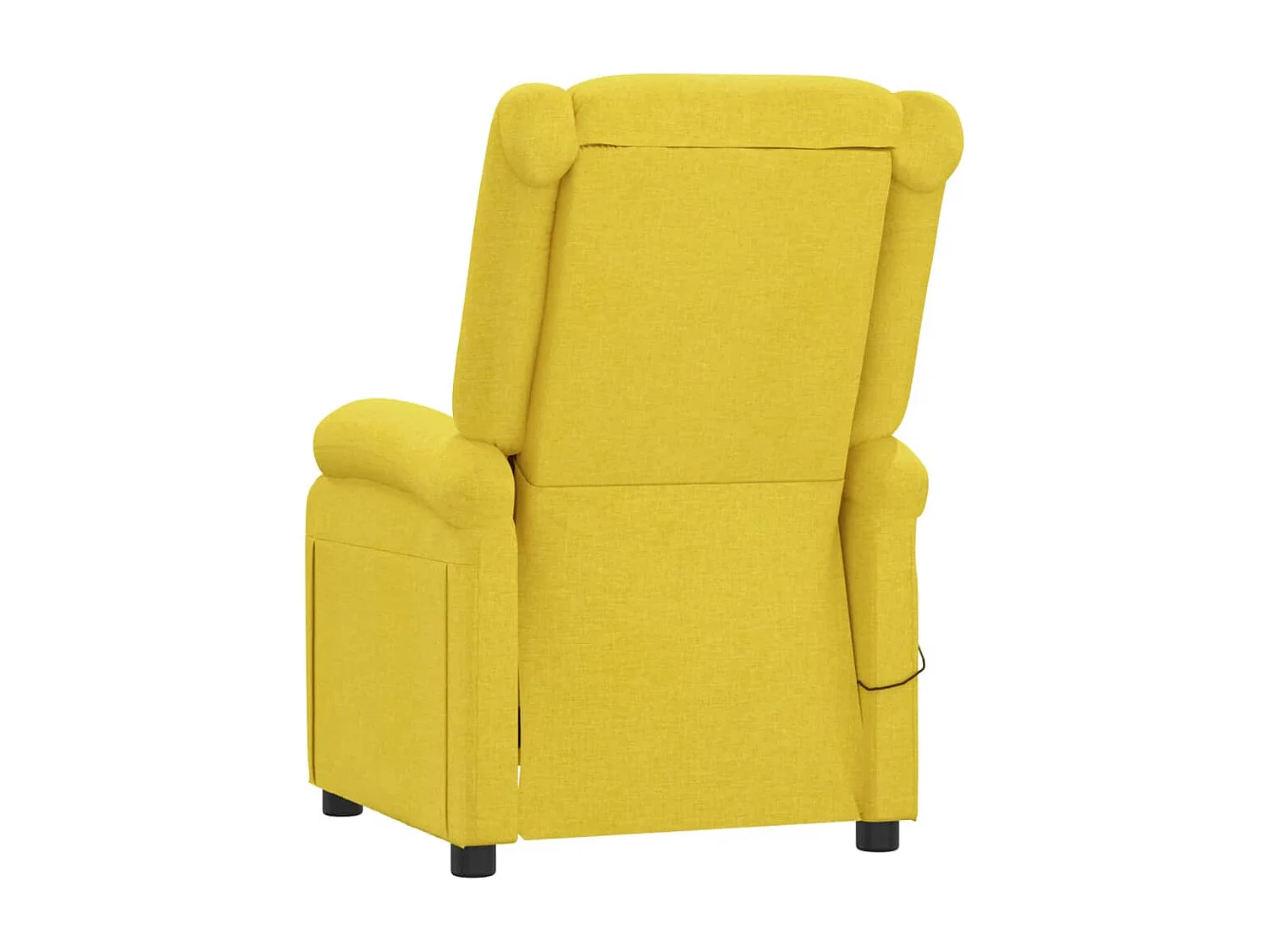 Poltrona reclinável elétrica tecido amarelo