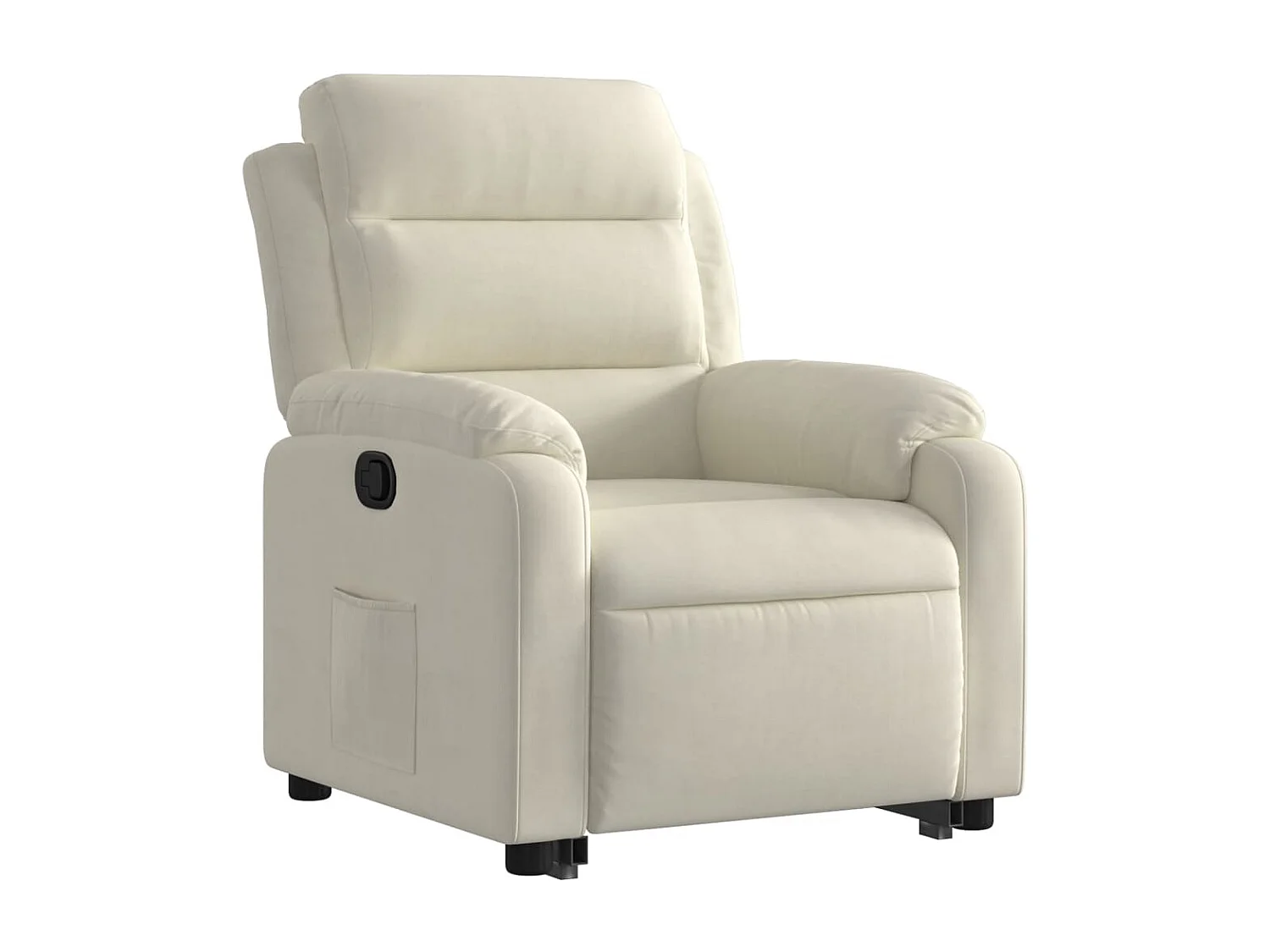Fauteuil inclinable Crème Velours