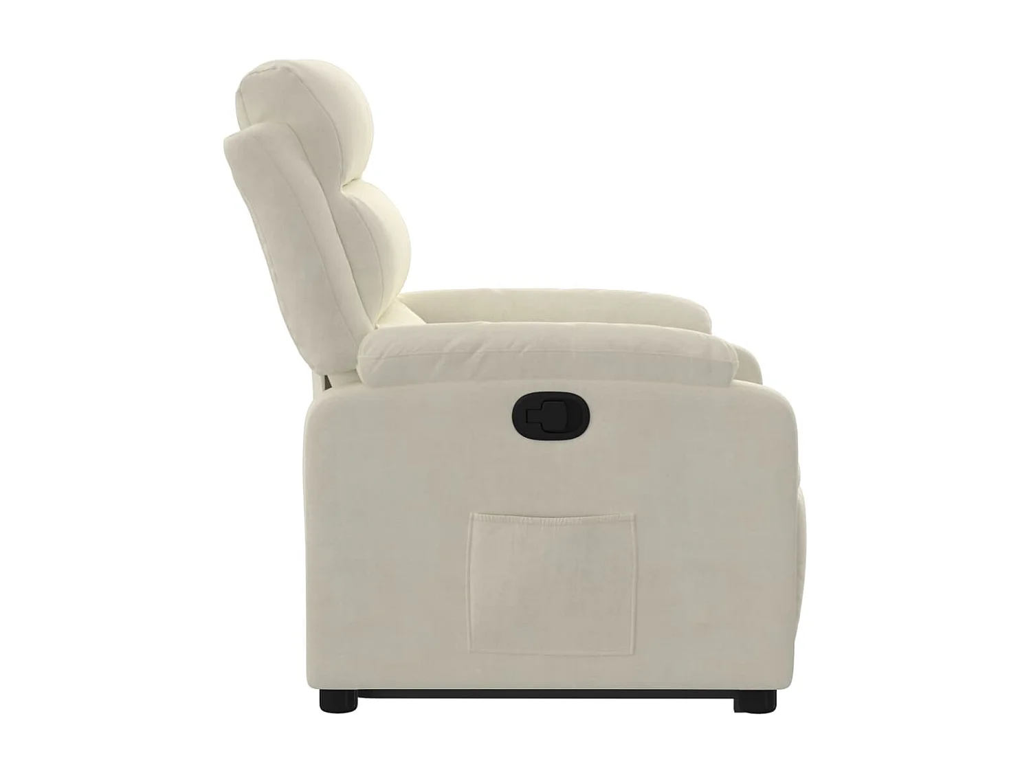 Fauteuil inclinable Crème Velours