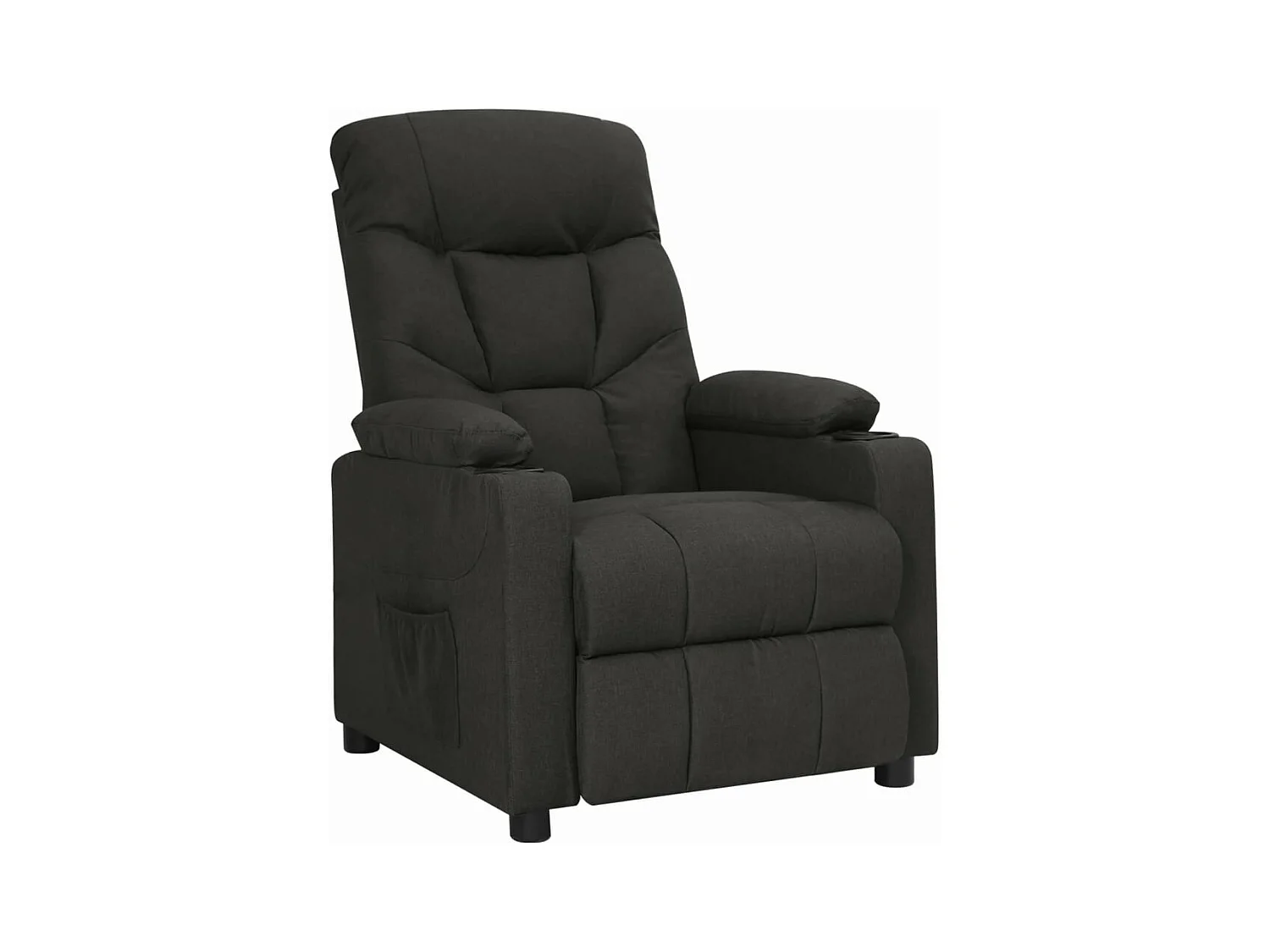Fauteuil inclinable Noir Tissu