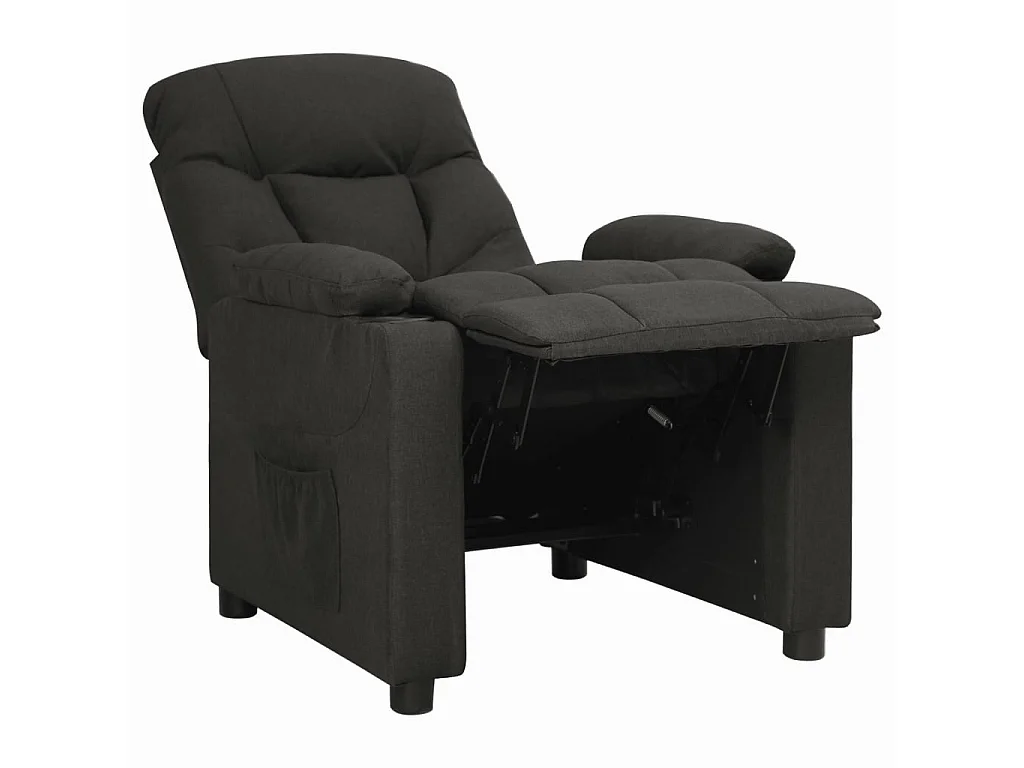 Fauteuil inclinable Noir Tissu