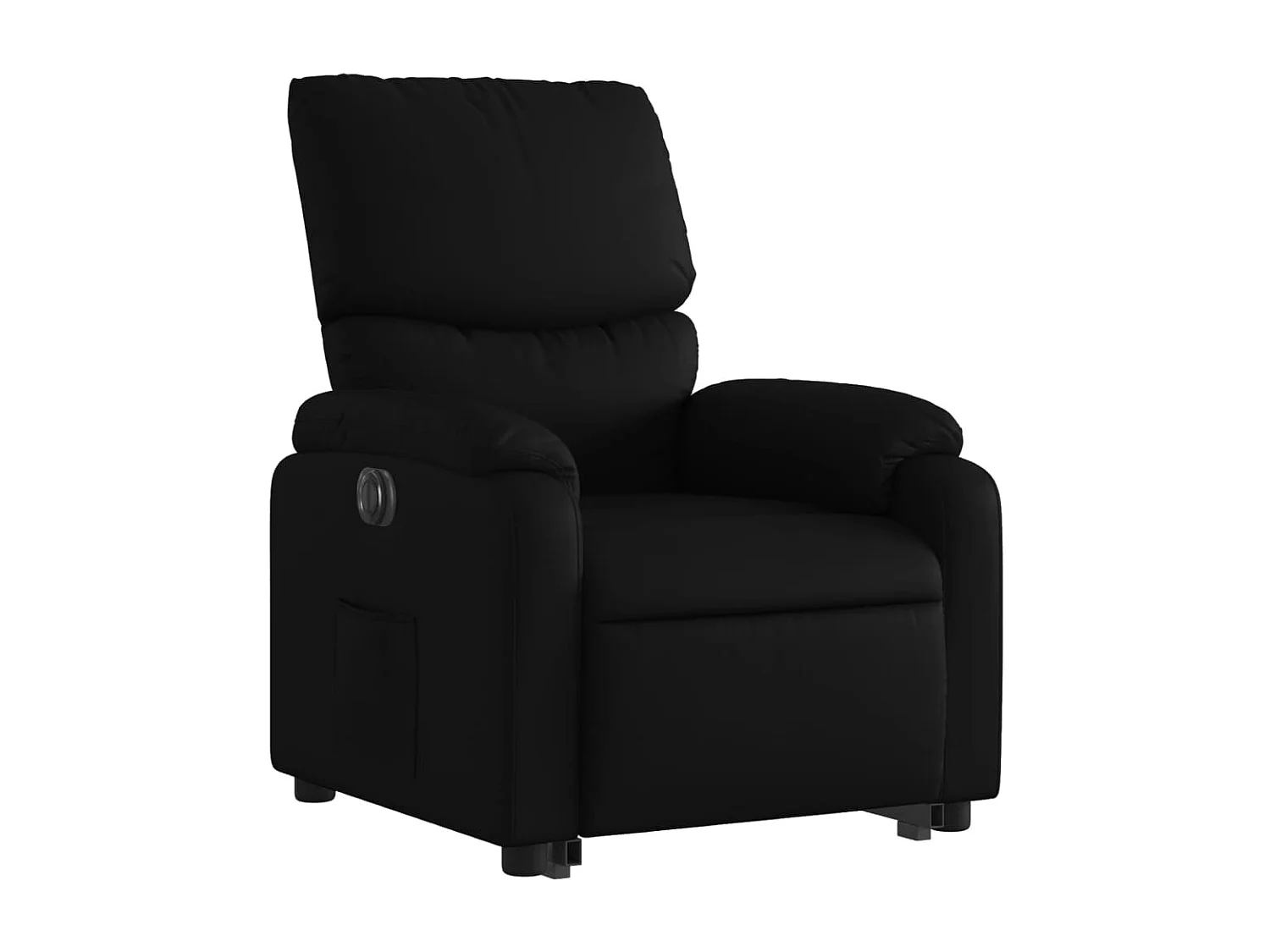 Fauteuil inclinable électrique noir similicuir
