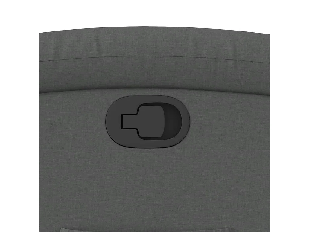 Fauteuil inclinable Gris foncé Tissu