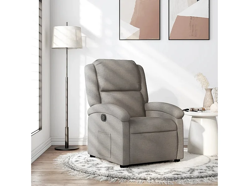 Fauteuil inclinable Taupe Tissu