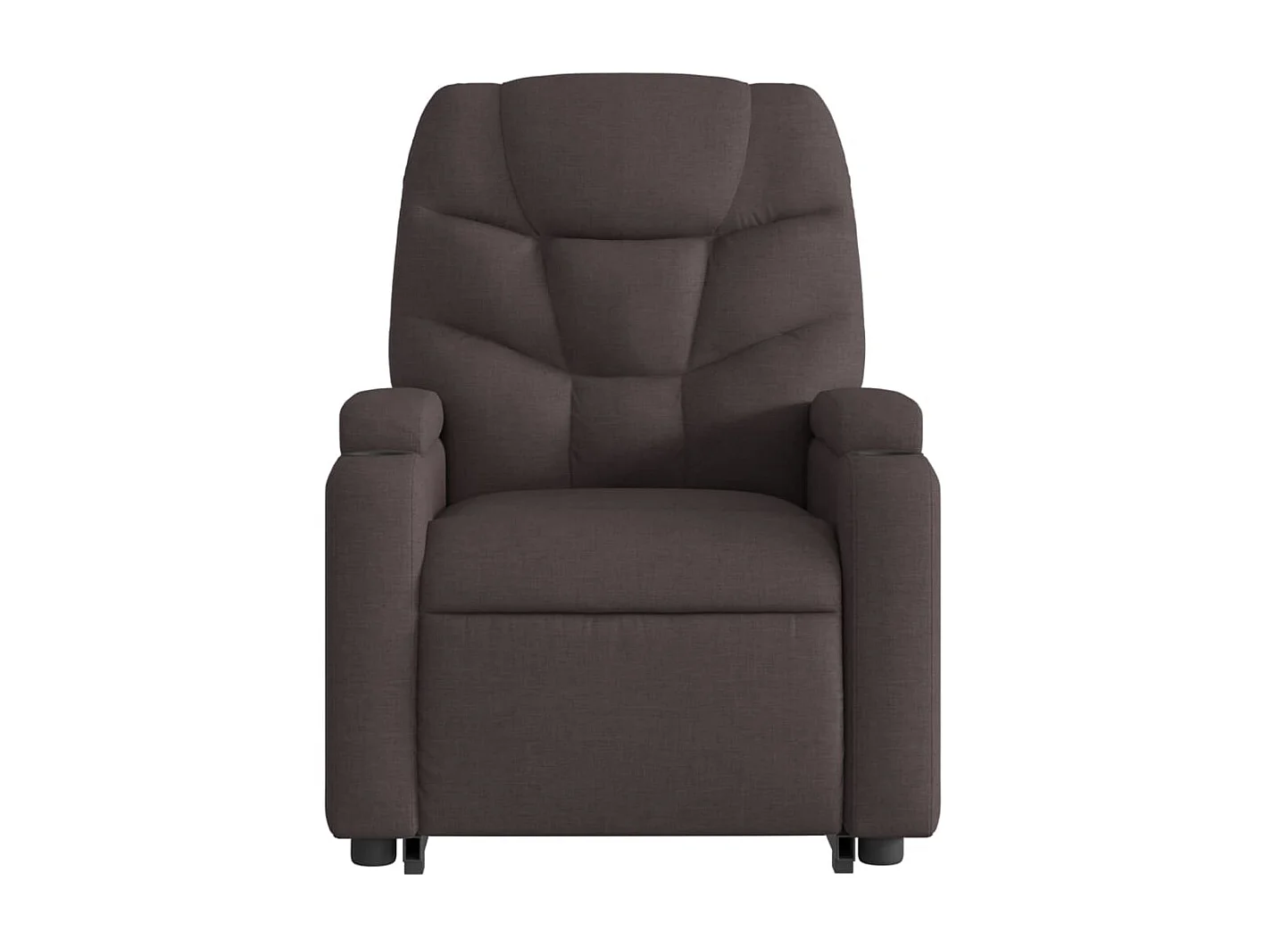 Fauteuil inclinable marron foncé tissu