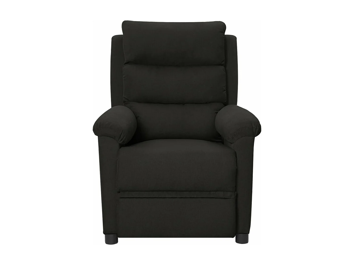 Fauteuil inclinable électrique Noir Tissu