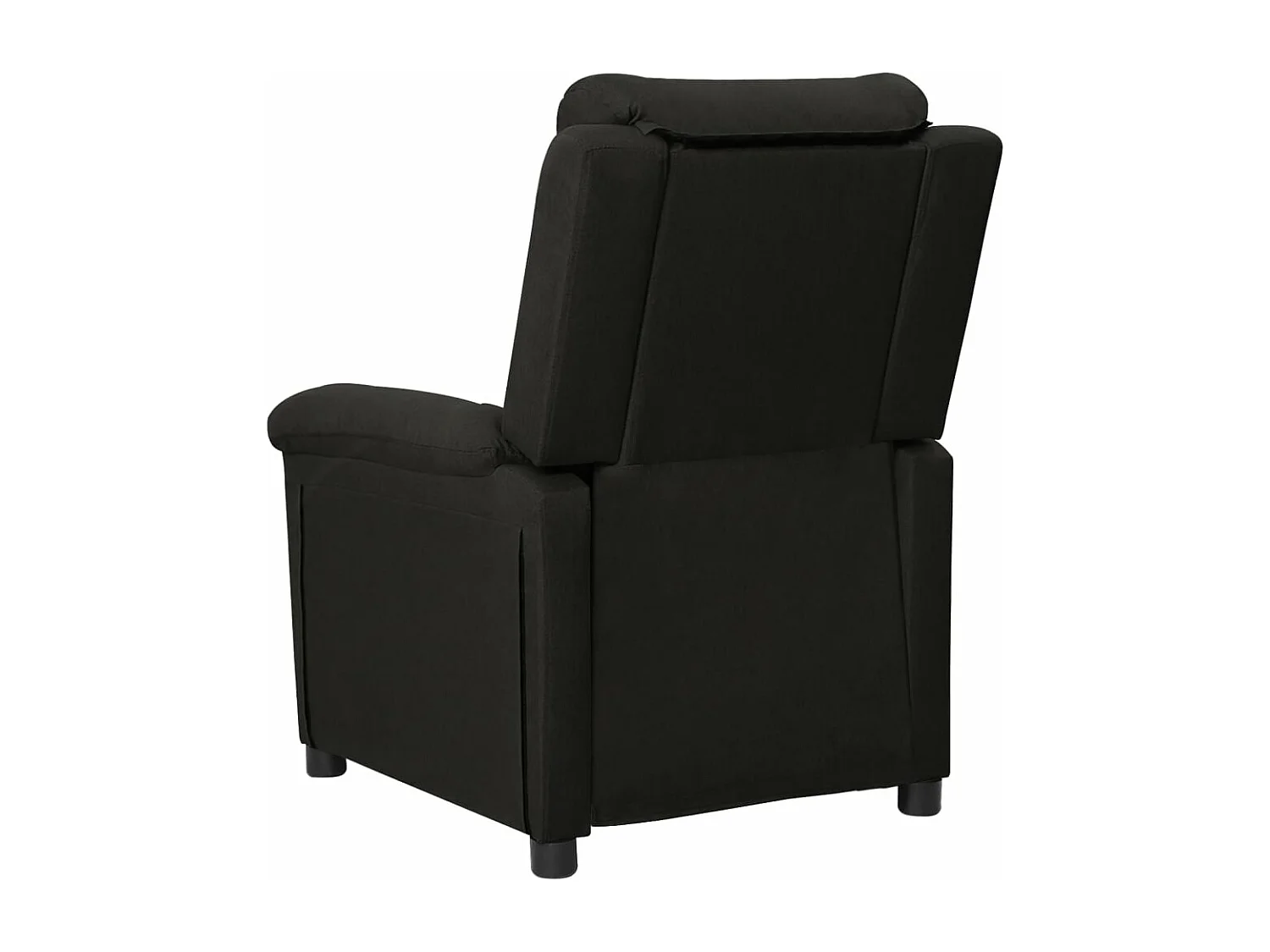 Fauteuil inclinable électrique Noir Tissu