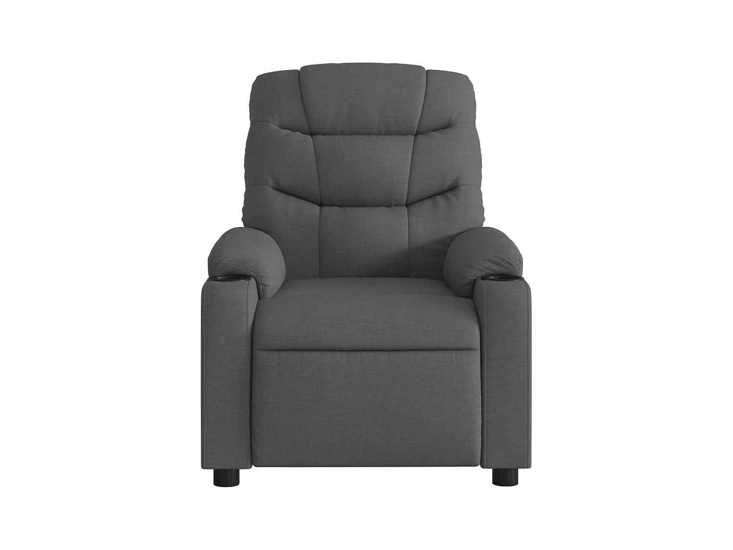 Fauteuil inclinable électrique Gris foncé Tissu
