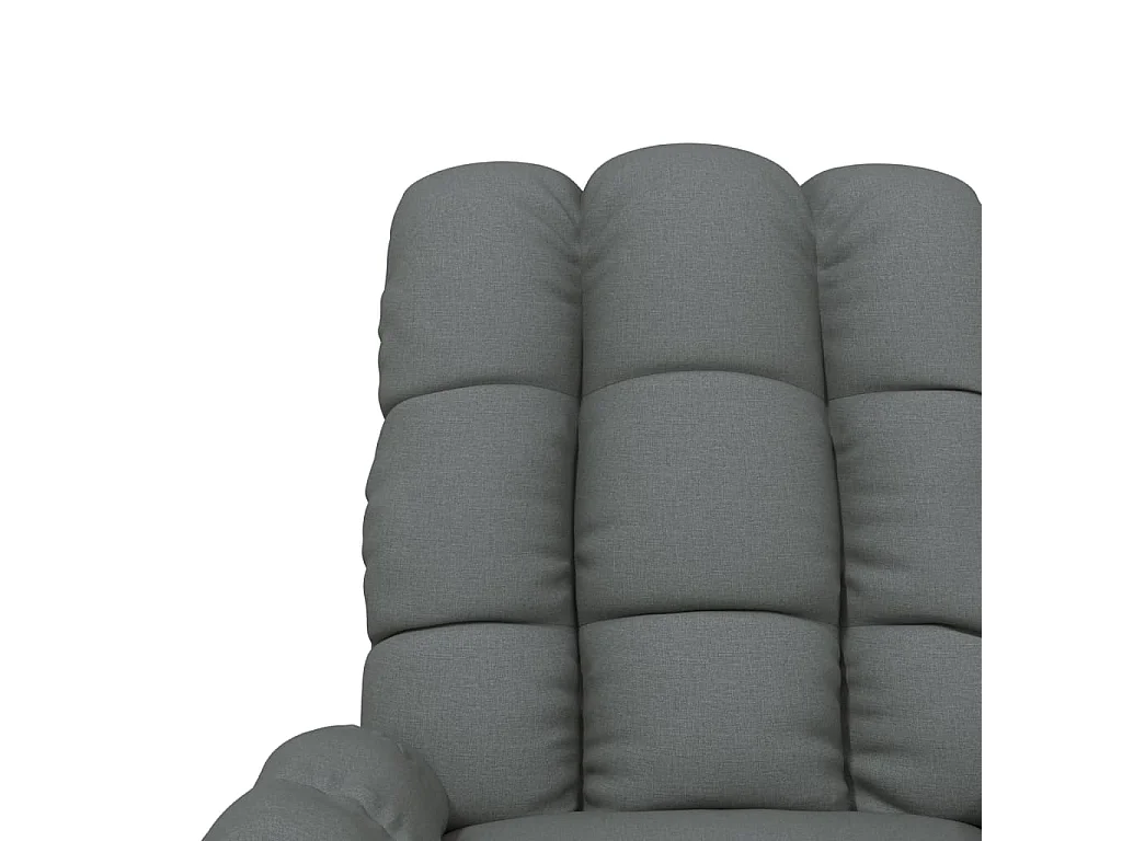 Fauteuil verstelbaar stof donkergrijs