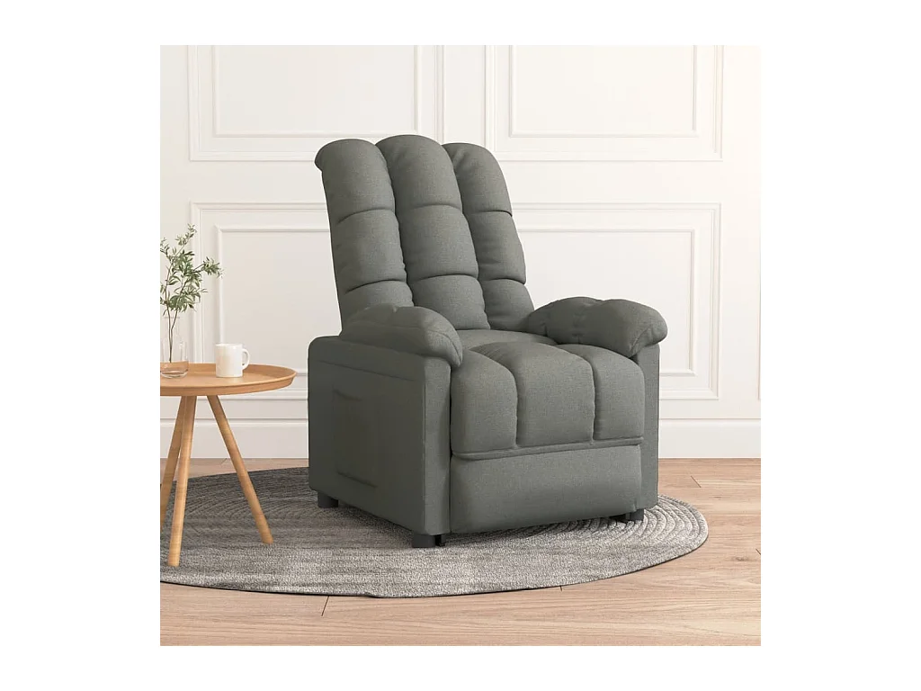 Fauteuil inclinable Gris foncé Tissu