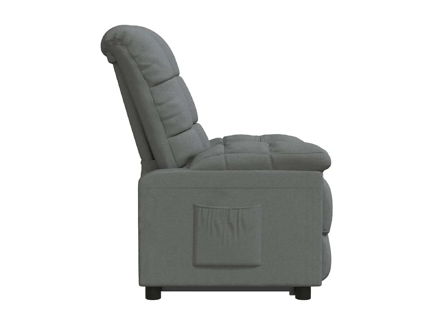 Fauteuil inclinable Gris foncé Tissu