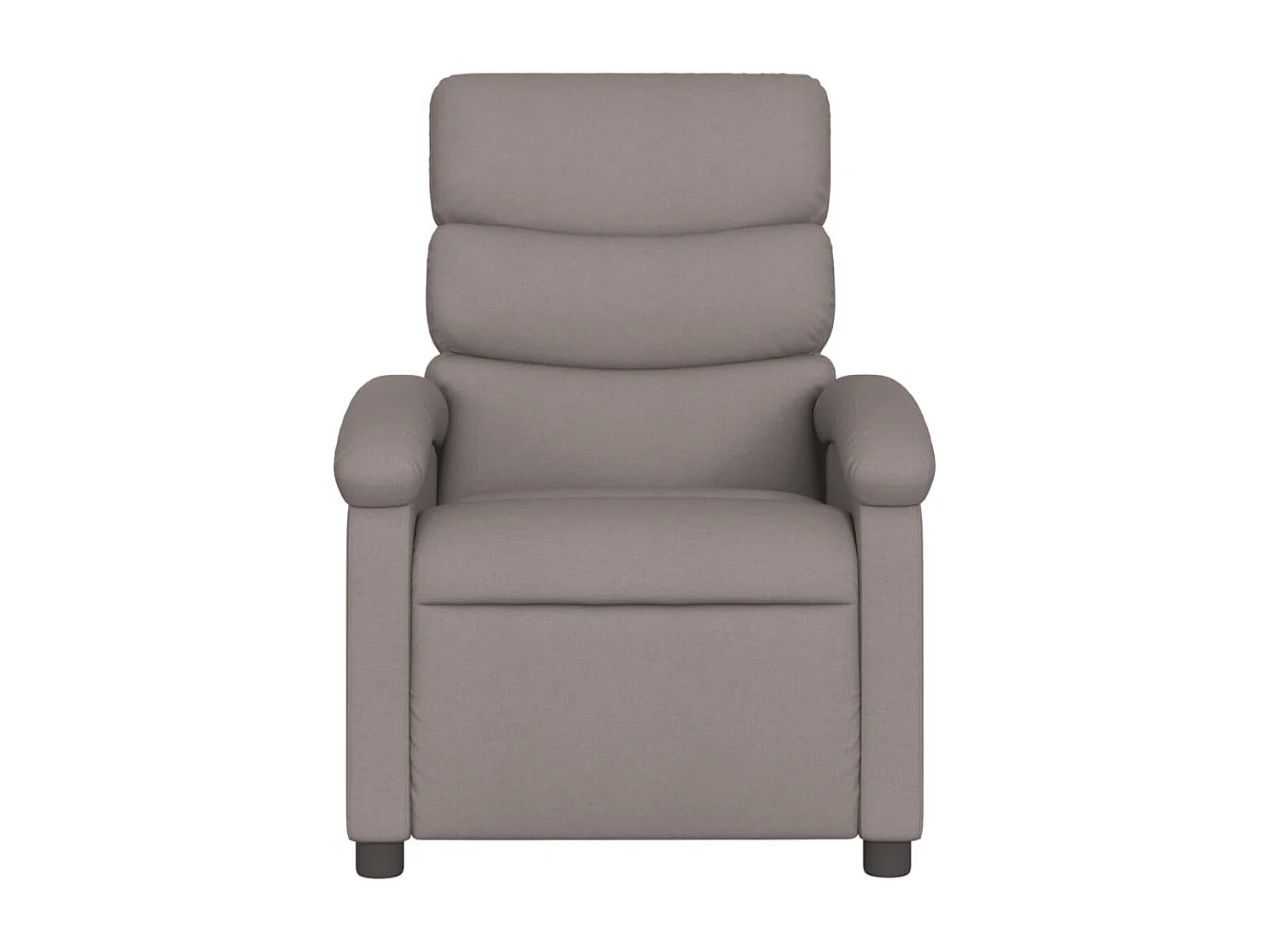 Fauteuil verstelbaar stof taupe
