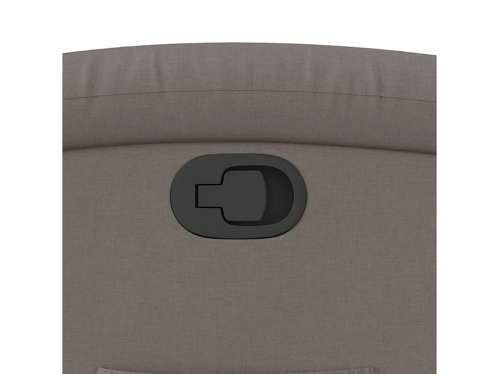 Fauteuil verstelbaar stof taupe