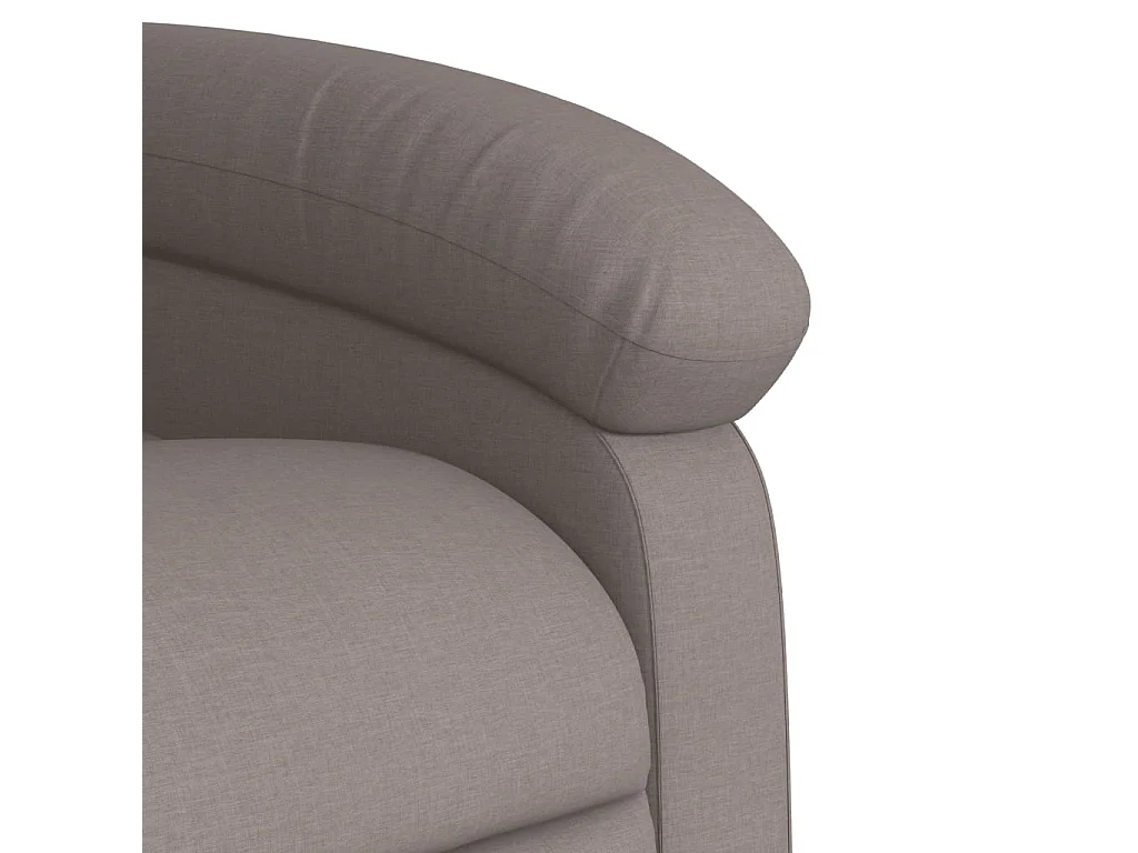 Fauteuil verstelbaar stof taupe