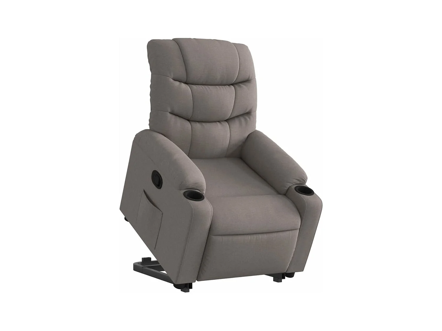 Fauteuil inclinable taupe tissu