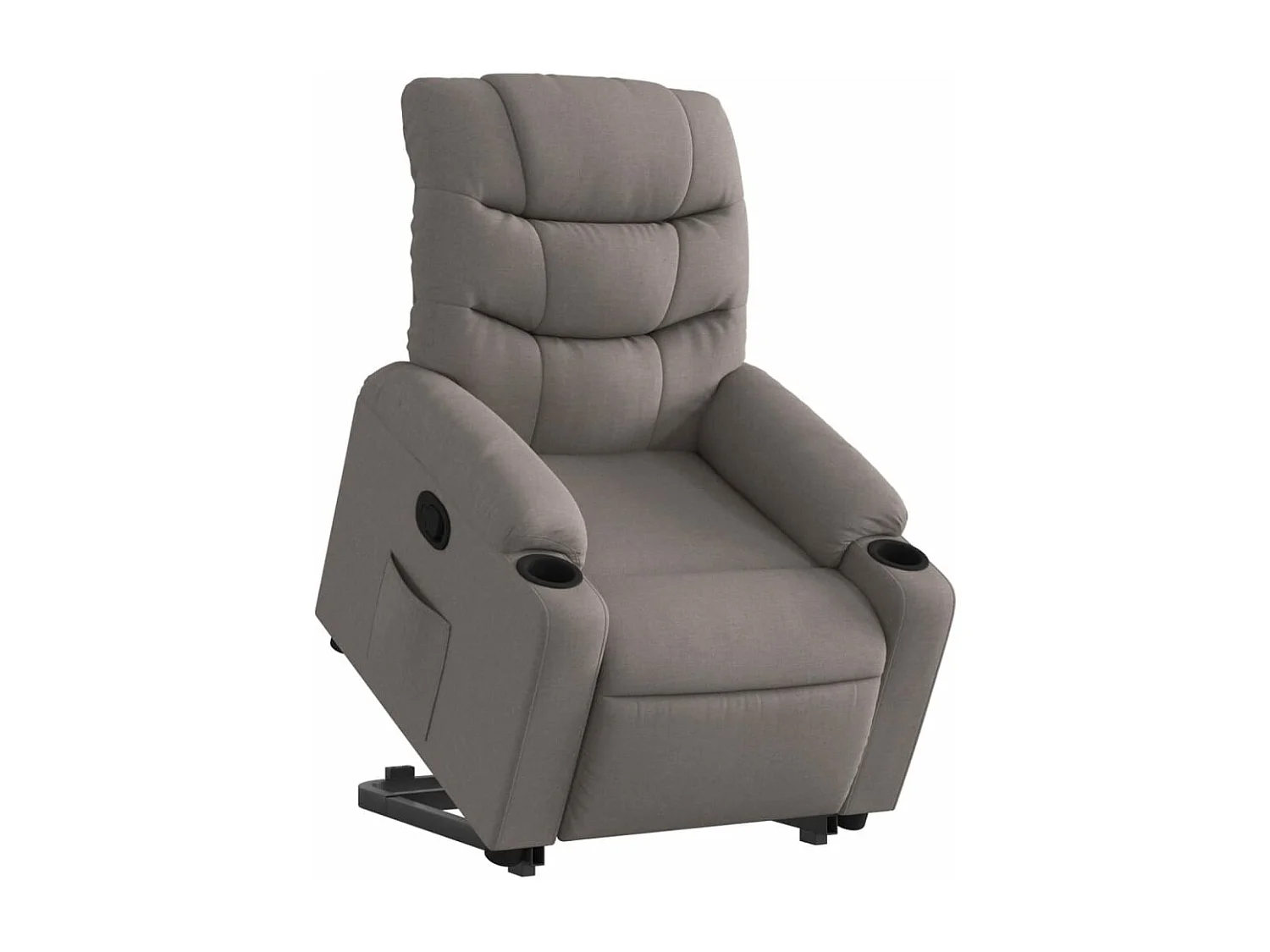 Fauteuil inclinable taupe tissu