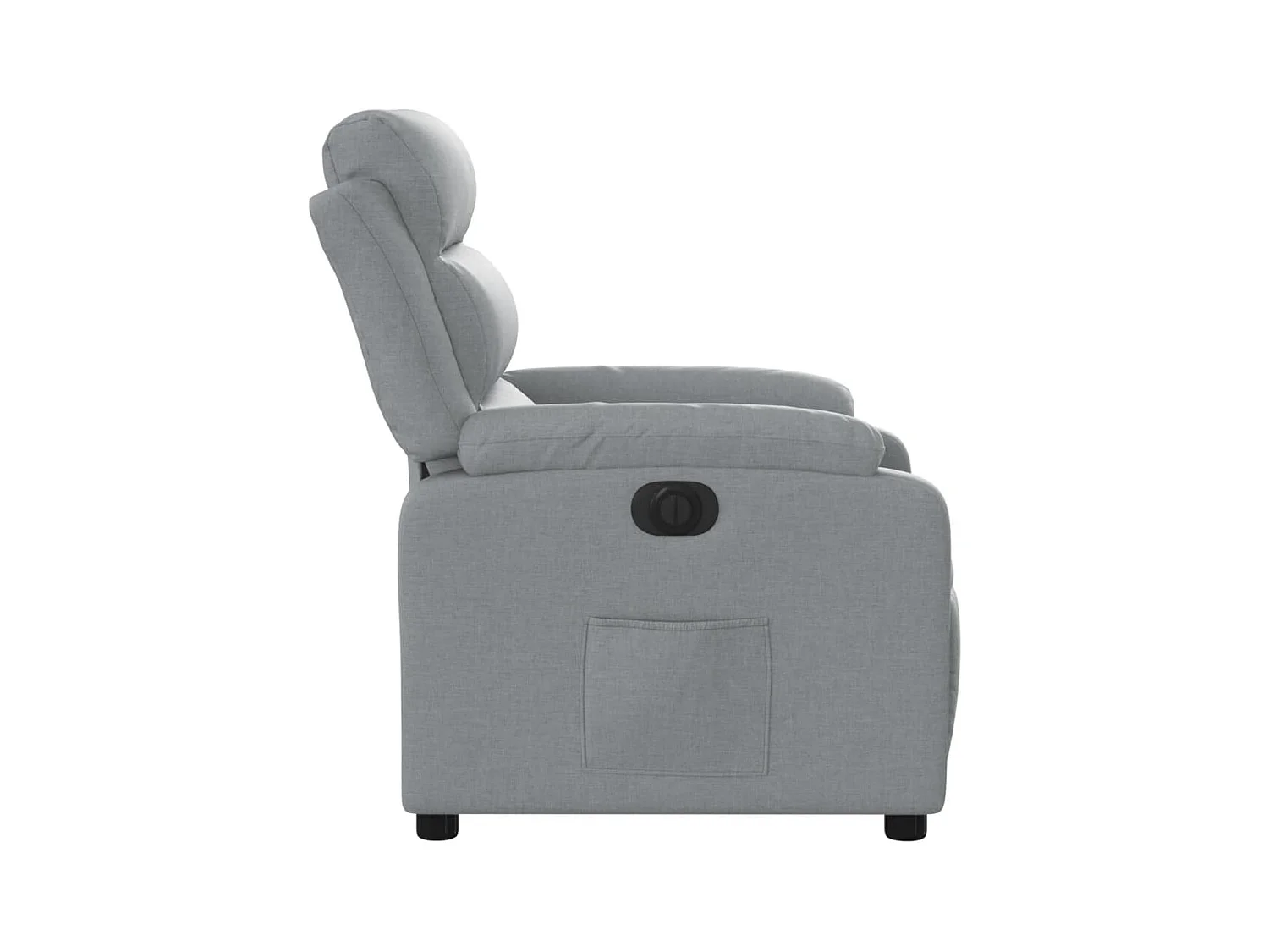 Fauteuil inclinable électrique Gris clair Tissu
