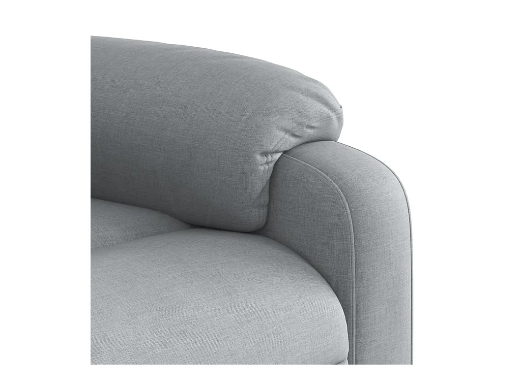 Fauteuil inclinable électrique Gris clair Tissu